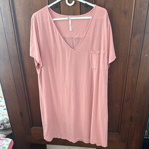 Women's Pink V-Neck Soma Nightgown